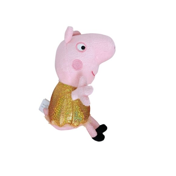 ABD Limited Peppa Pig Gold Dress Plush Stuffed Toy 2022 7 Inches - Picture 1 of 5